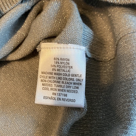 Thalia Sodi Shimmering Long Sleeve Wear 2 Ways size XS - Picture 9 of 11